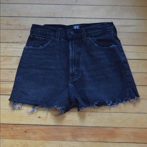 Urban Outfitters black high rise jean short